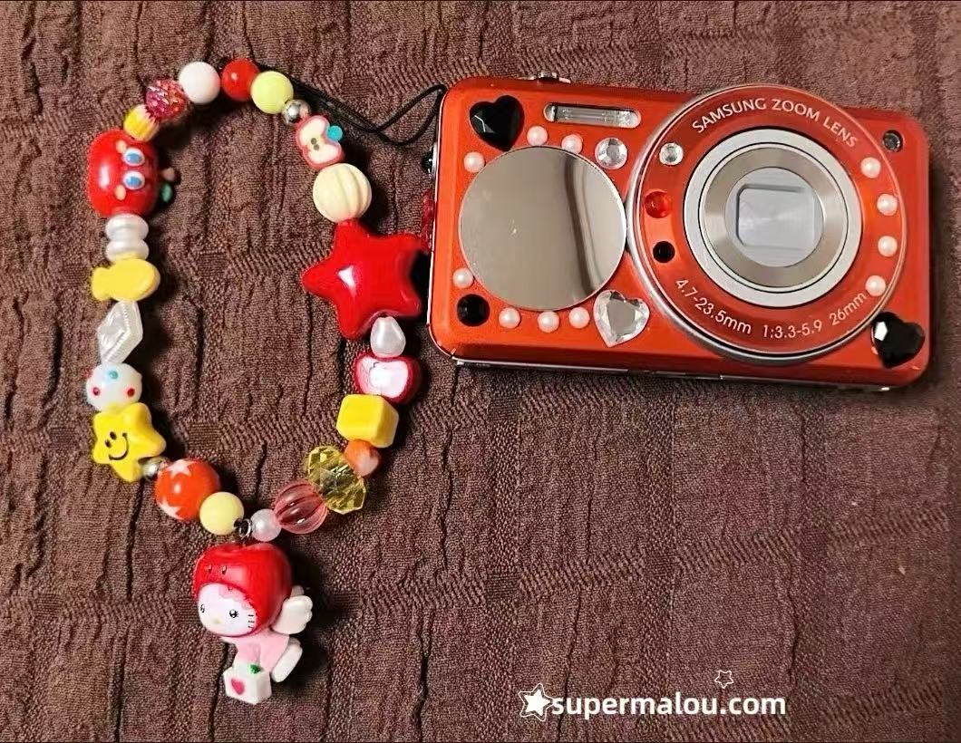 Sanrio Apple Angel HelloKitty Star Beaded Phone Chain