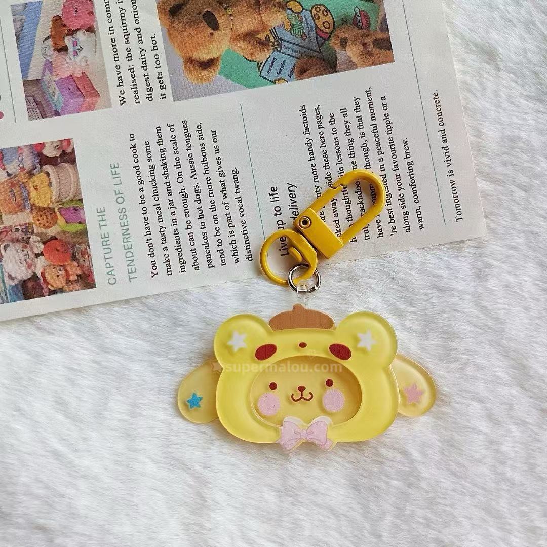 Sanrio Cute Cartoon Acrylic Keychain