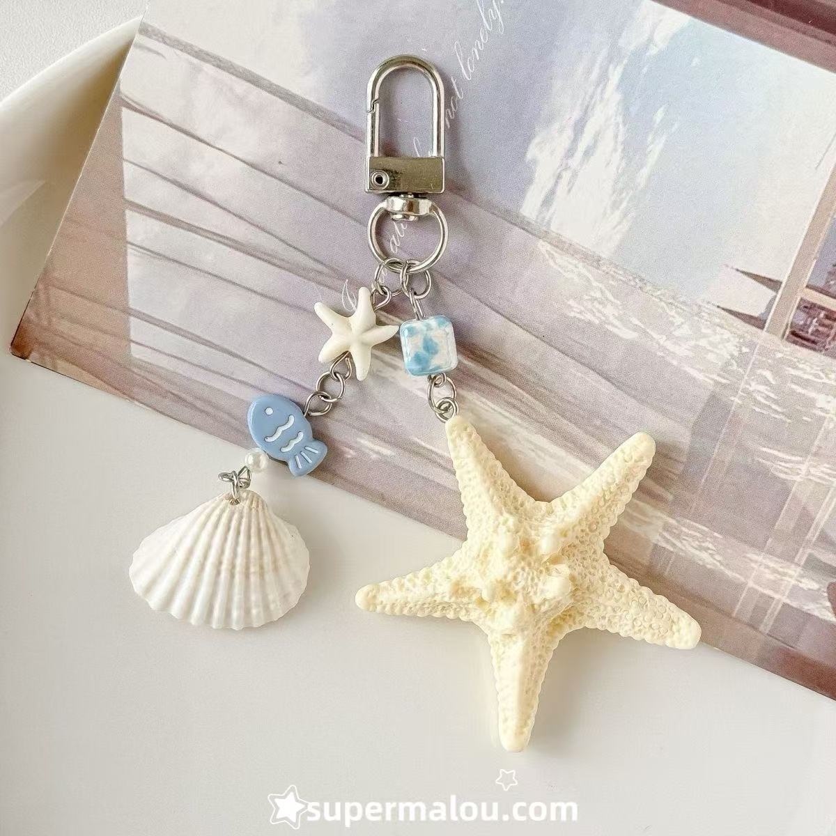 Shell Sea Star Keychain Phone Chain