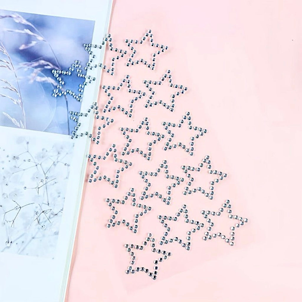 Shinny Hollow Out Background Star 3D Sticker | Crystal Sticker