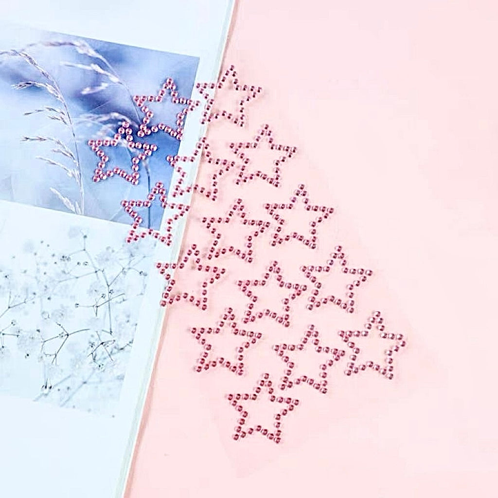 Shinny Hollow Out Background Star 3D Sticker | Crystal Sticker