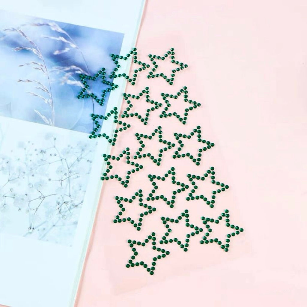 Shinny Hollow Out Background Star 3D Sticker | Crystal Sticker