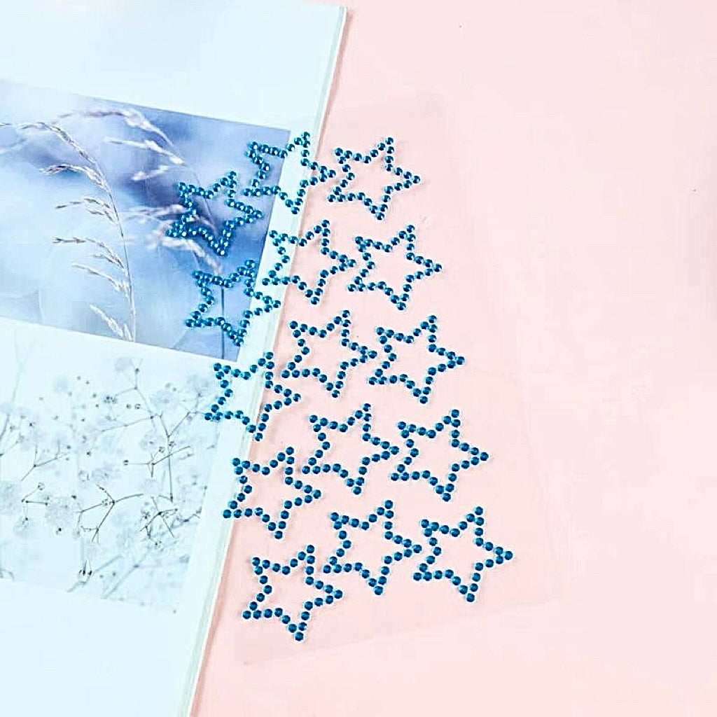Shinny Hollow Out Background Star 3D Sticker | Crystal Sticker