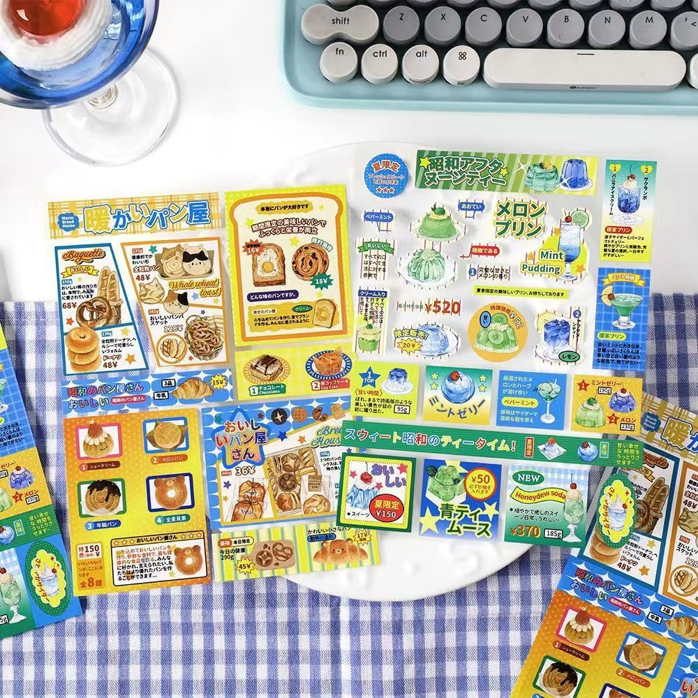 Showa Canteen Series Dessert Stickers