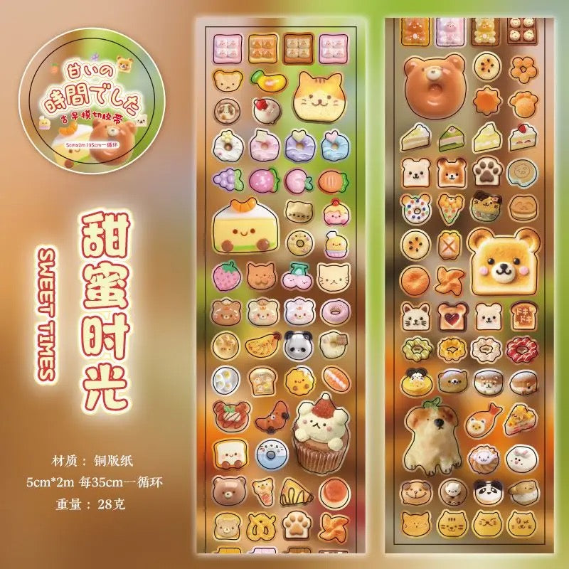 Showa Series Clover Gold Fish Sticker Roll