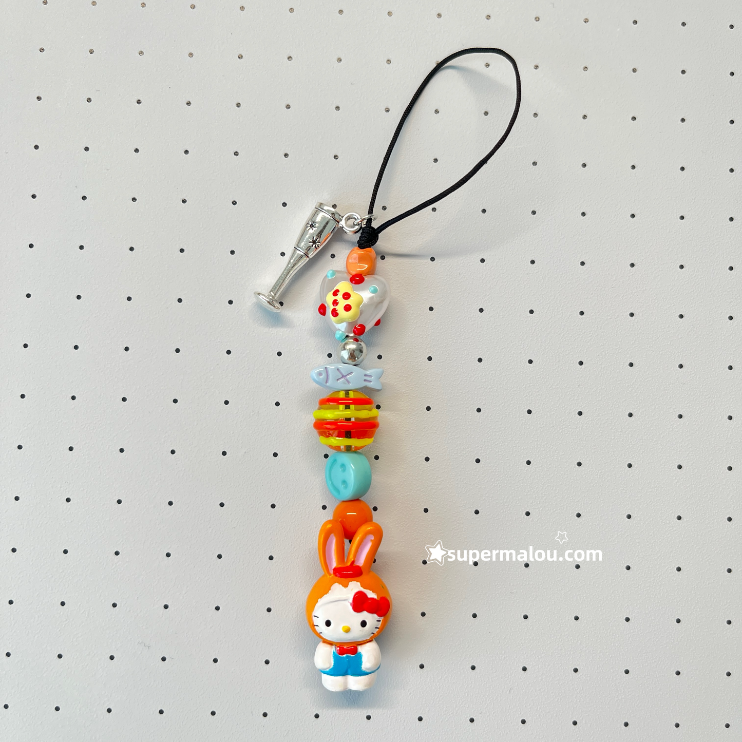 Showa Rabbit HelloKitty Handmade Beaded Phone Chain CCD Chain