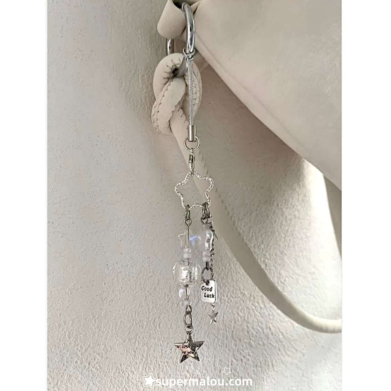 Silver Sparkling Meteor Phone Chain