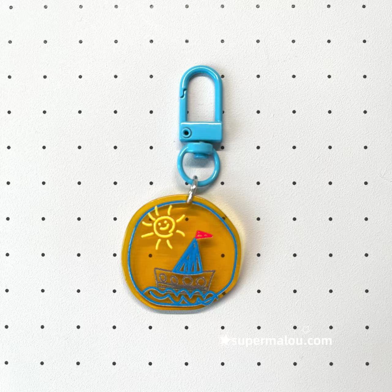 Sketched Small House Series Pendant Keychain