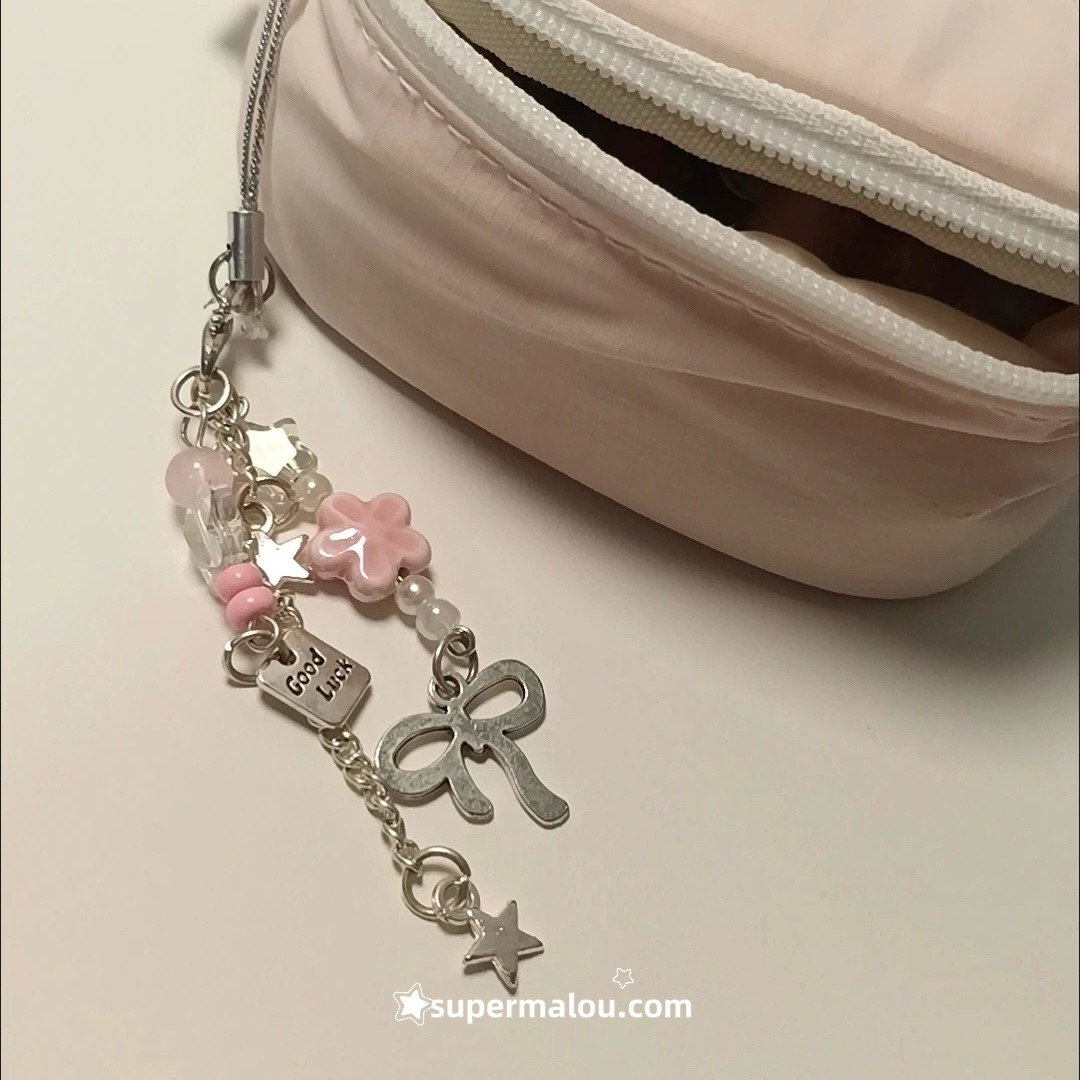 Spring Sakura Bow Mobile Phone Chain