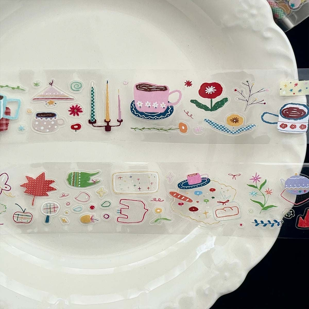 Star Graffiti Deco Sticker Roll Set Of 4