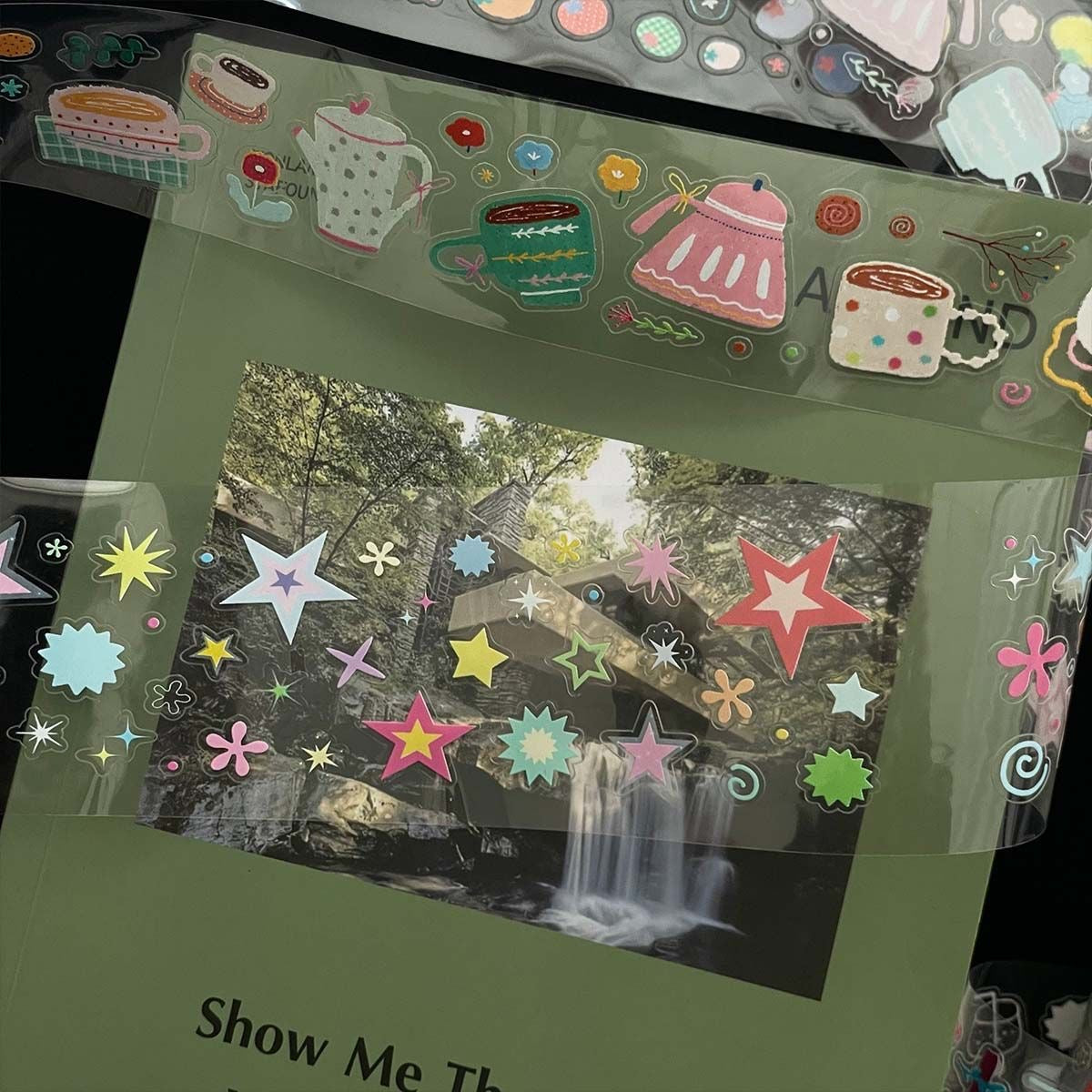Star Graffiti Deco Sticker Roll Set Of 4