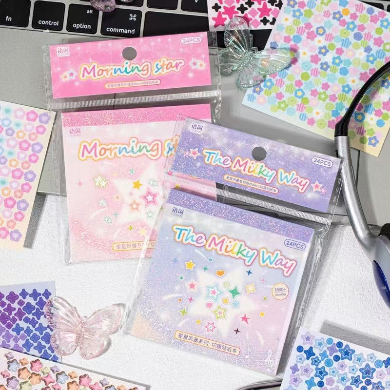 24Pages Star Storm Series Mini Deco Sticker Book