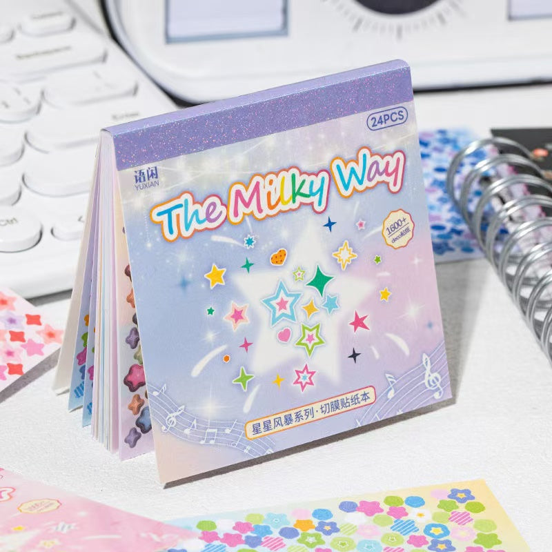 24Pages Star Storm Series Mini Deco Sticker Book