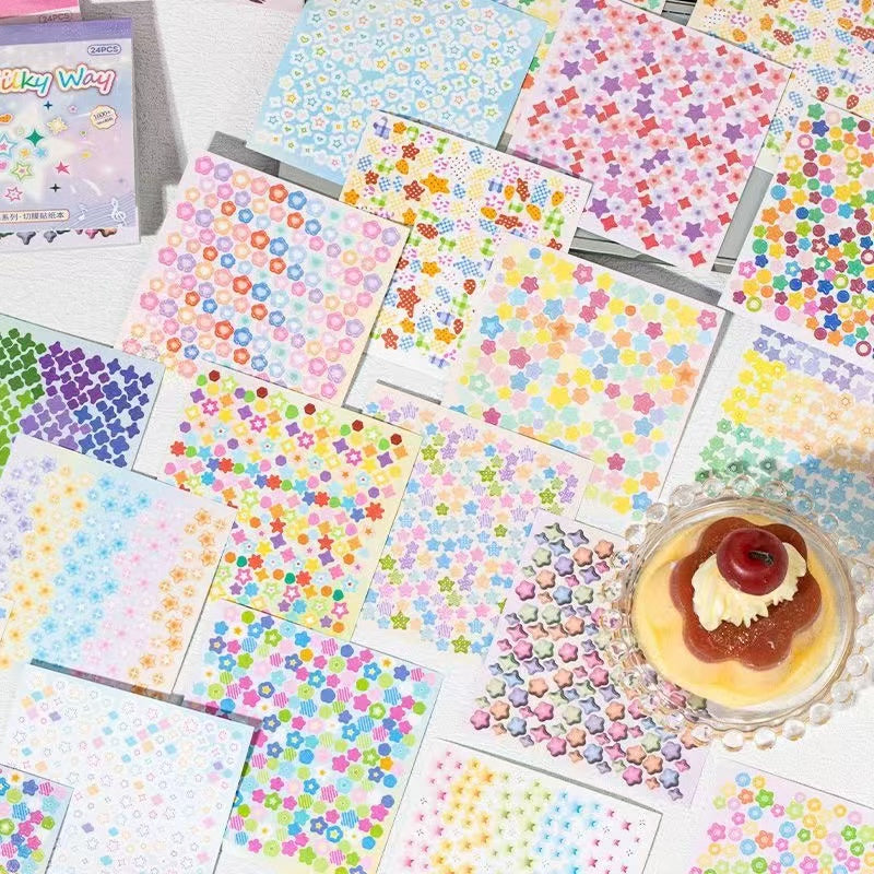 24Pages Star Storm Series Mini Deco Sticker Book