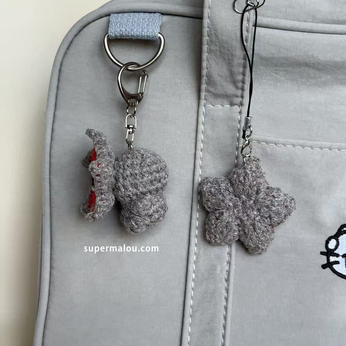 Stranger Things Knitted Plush Pendant Keychain Phone Chain