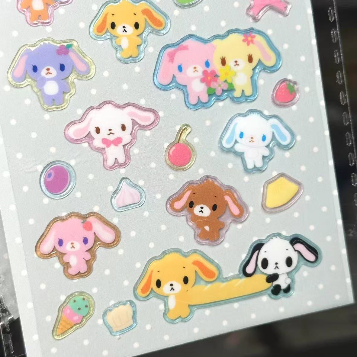 Sugarbunnies Crystal Bubble 3D Stickers