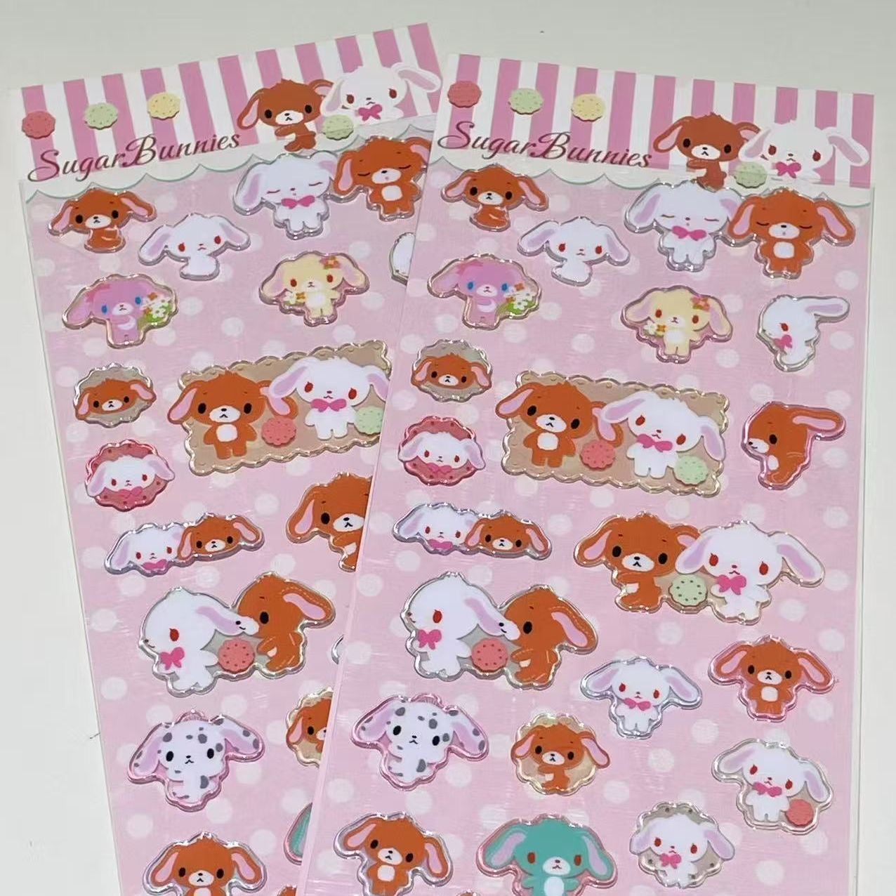 Sugarbunnies Cute Relief Bubble Sticker