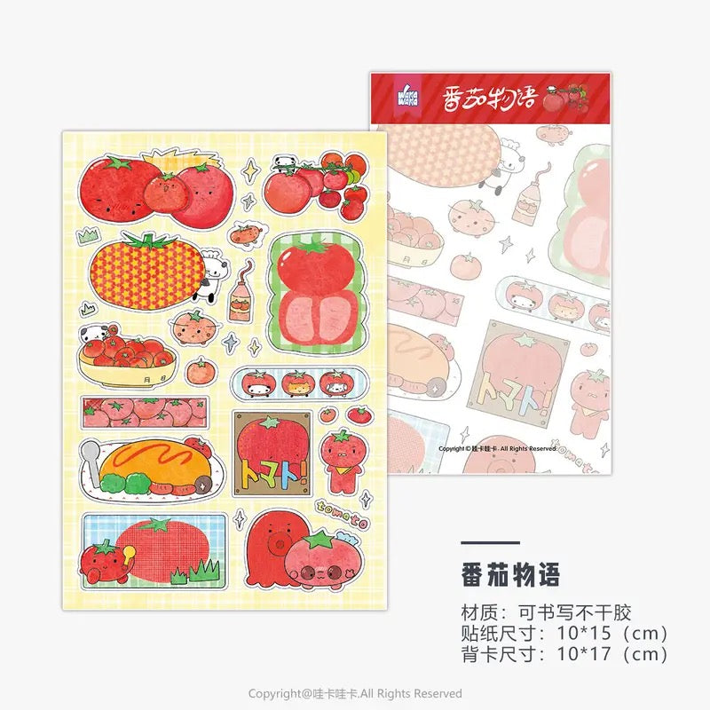 Panda Clover Snowman Deco Cartoon Sticker