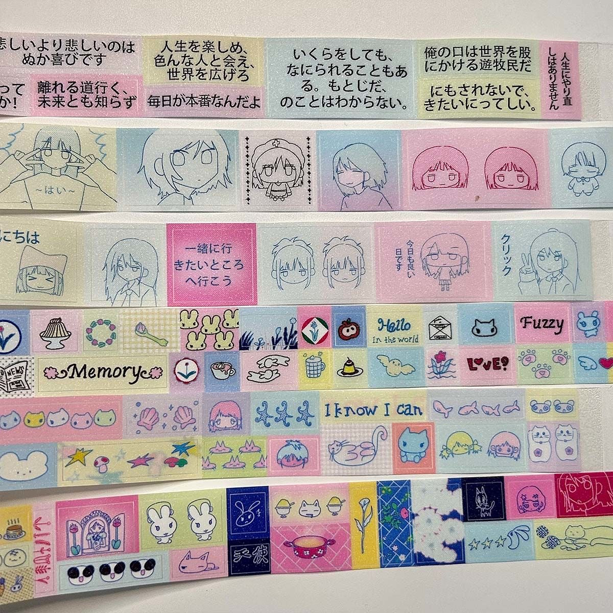 Dream Core Cartoon Avatar Sticker Roll