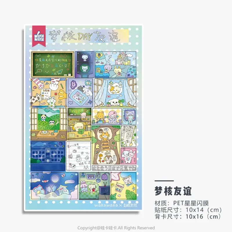 Showa Flash PET Stickers Set Of 6