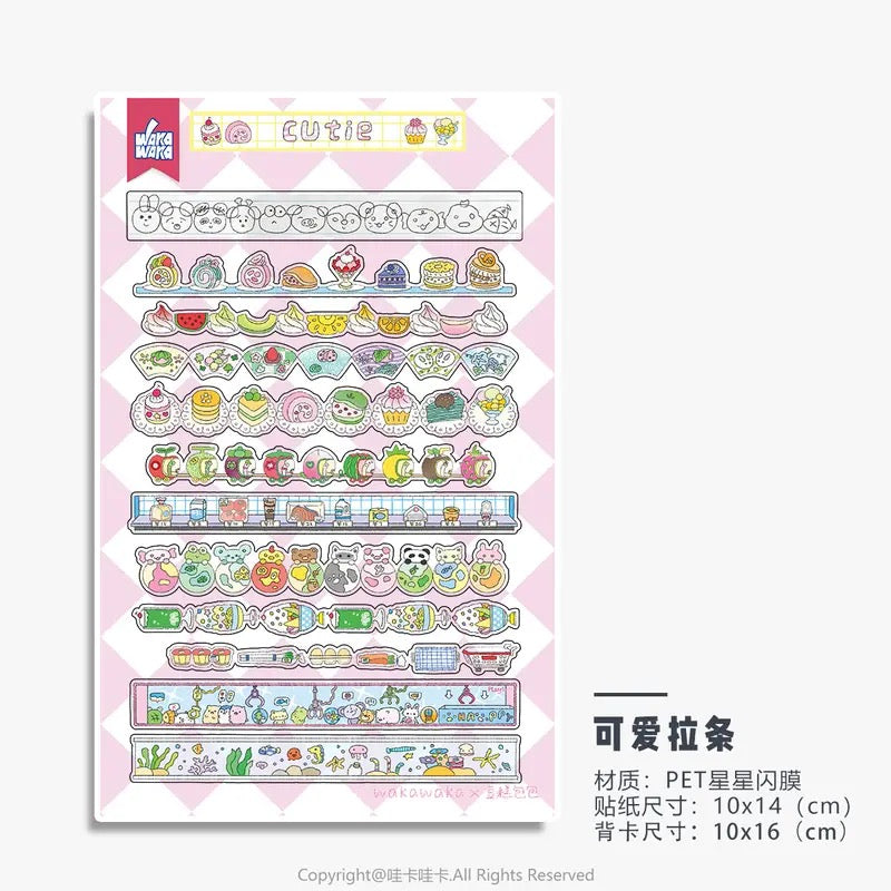 Showa Flash PET Stickers Set Of 6