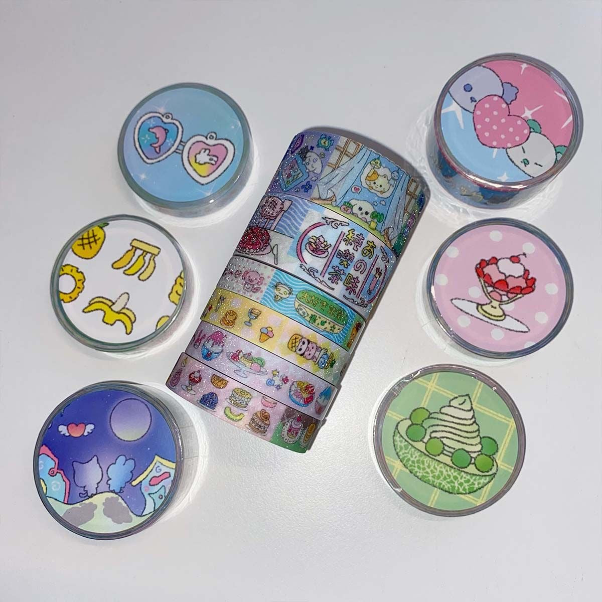 Showa Flash Stickers Roll Set Of 6