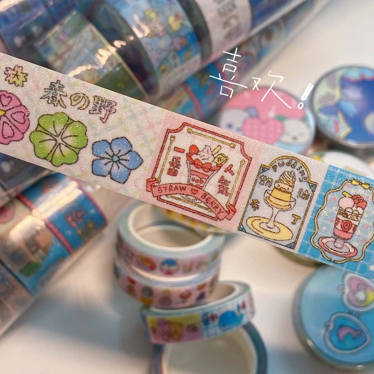 Showa Flash Stickers Roll Set Of 6