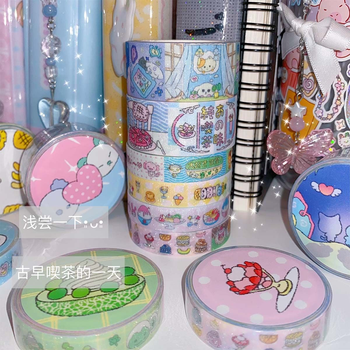 Showa Flash Stickers Roll Set Of 6