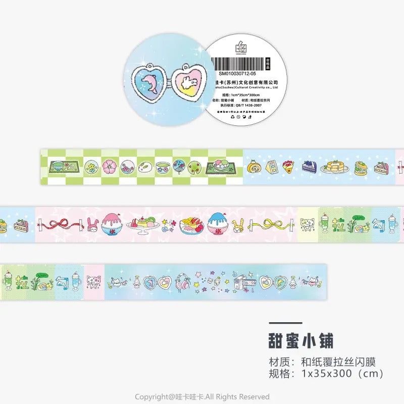 Showa Flash Stickers Roll Set Of 6