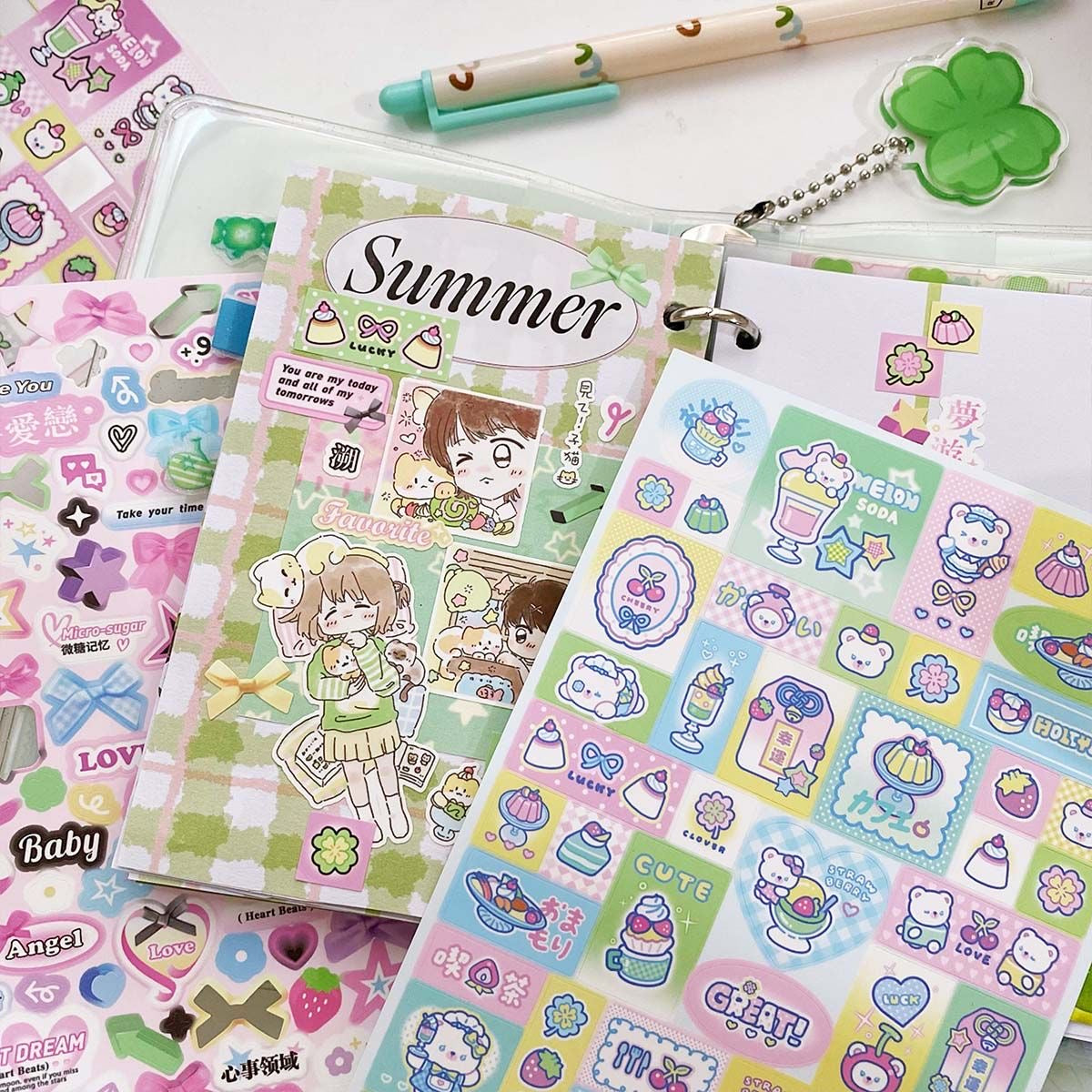 Sweet And Cool Black Pink Stickers