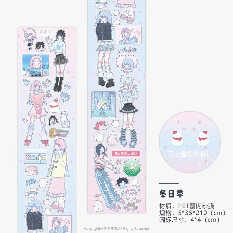 Winter Appointment Sticker Roll