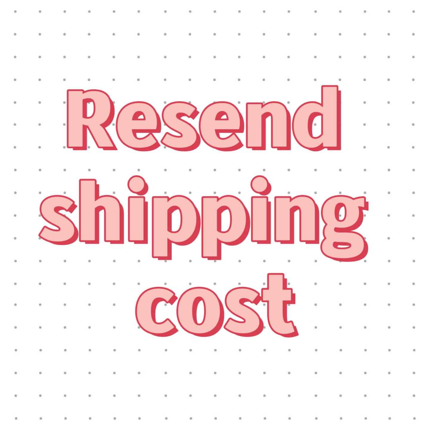 Resend Shipping Cost