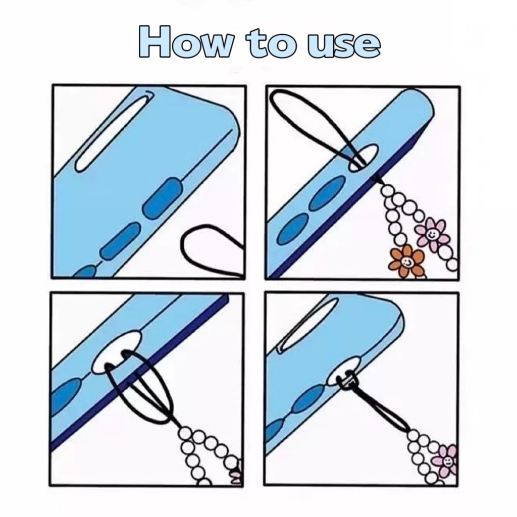 Silver Little Wings Phone Chain