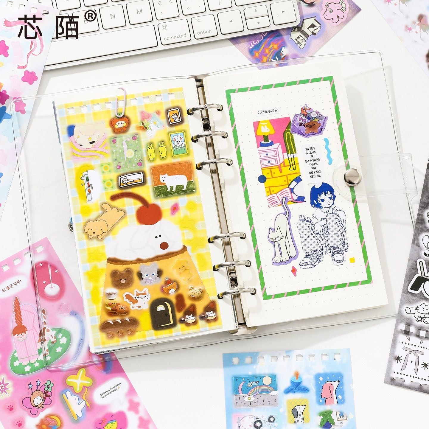20 Pages Girl's Diary Sticker Book