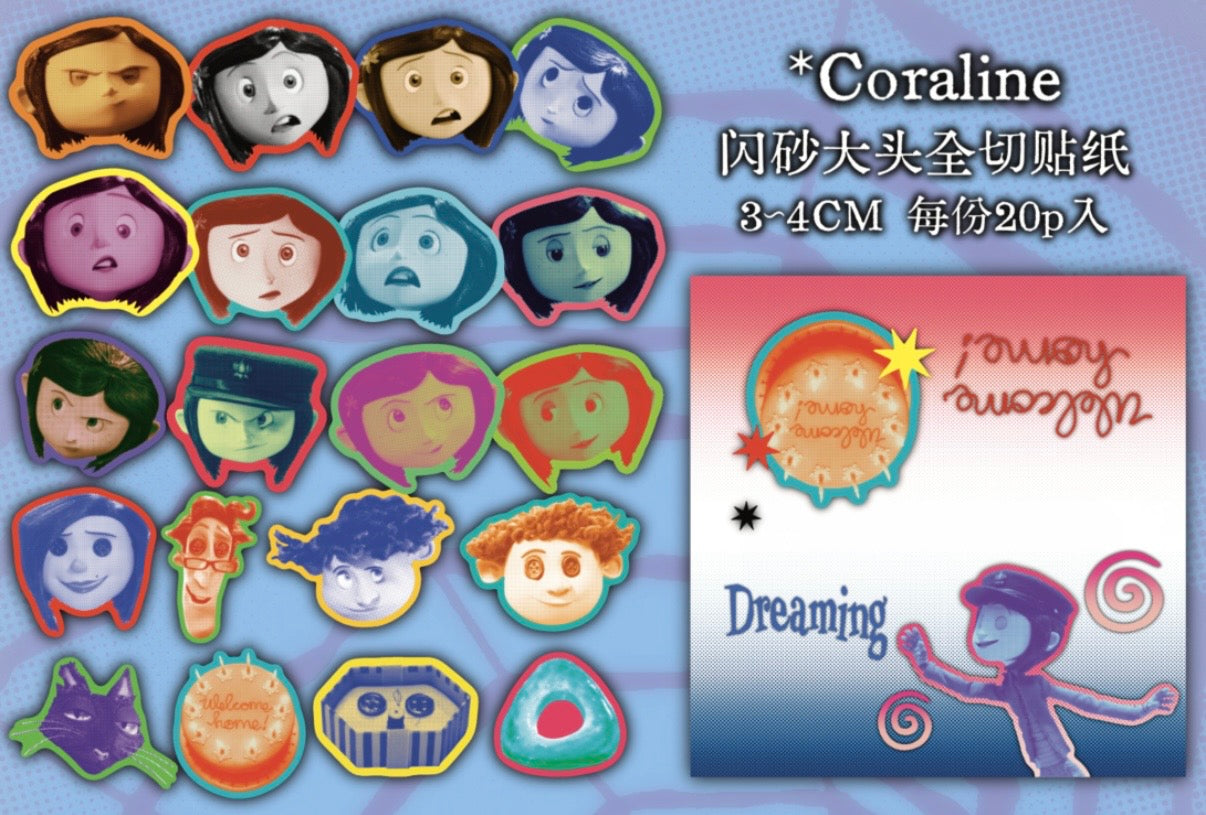 【Pre-Order】45Pages Coraline Sticker Book