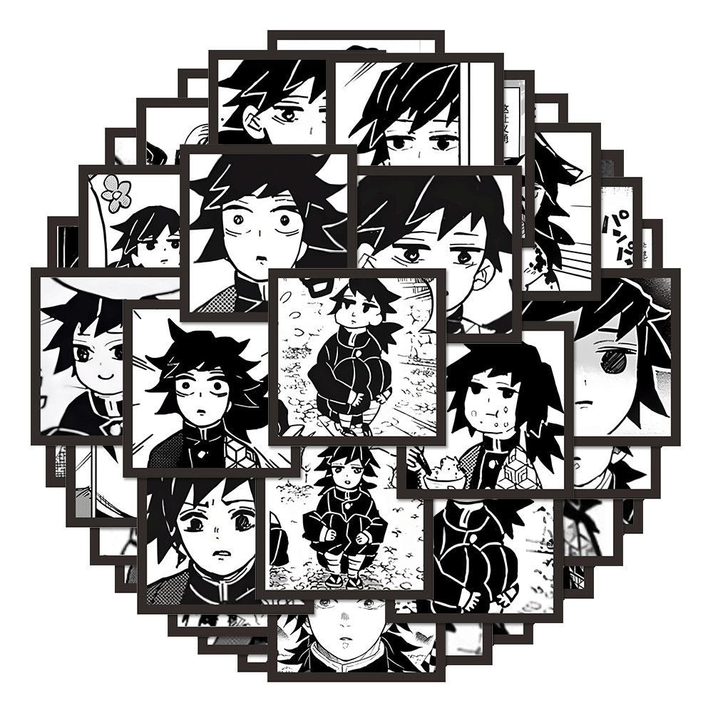 120pcs Demon Slayer Giyu Stickers