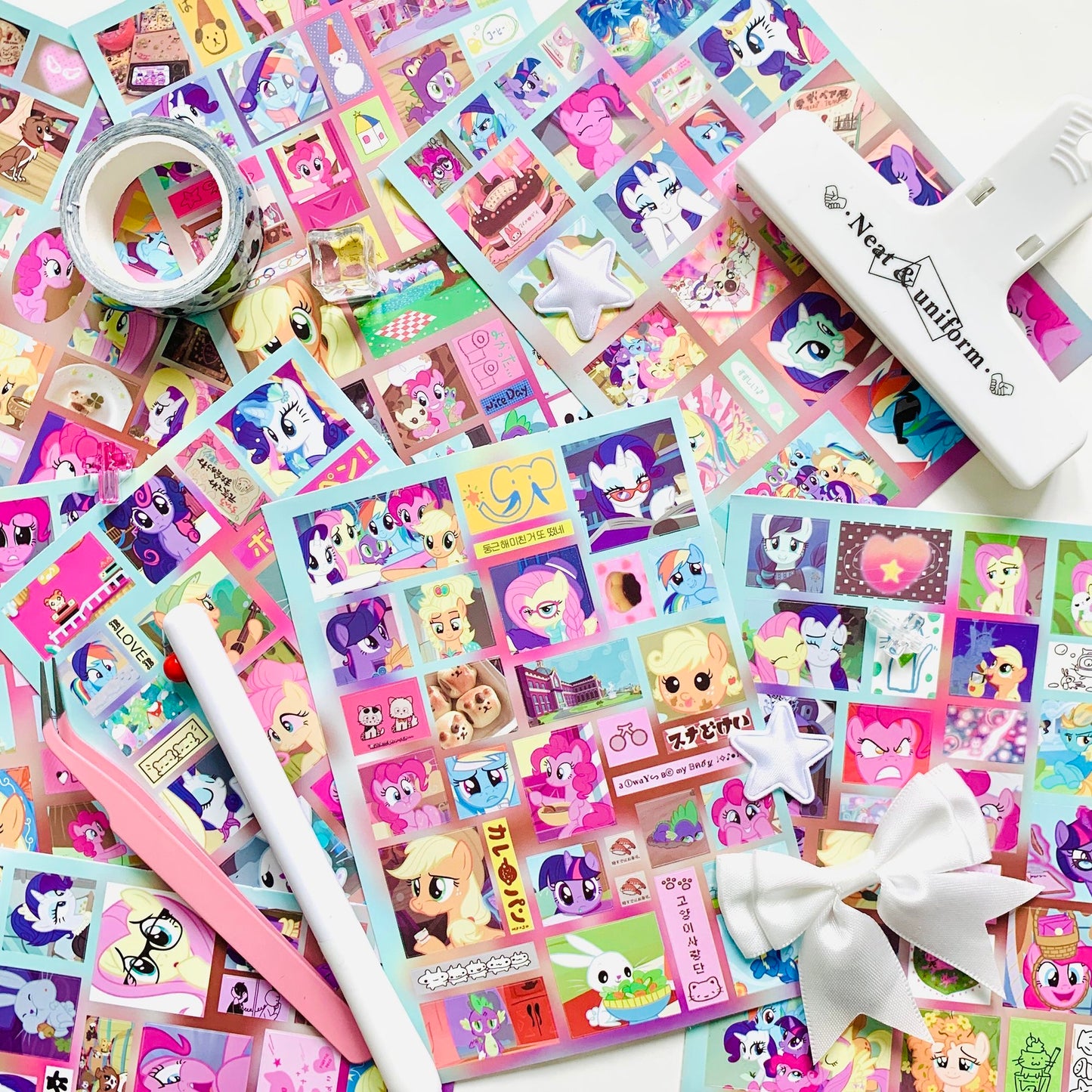 8 Sheets ‌My Little Pony Stickers B