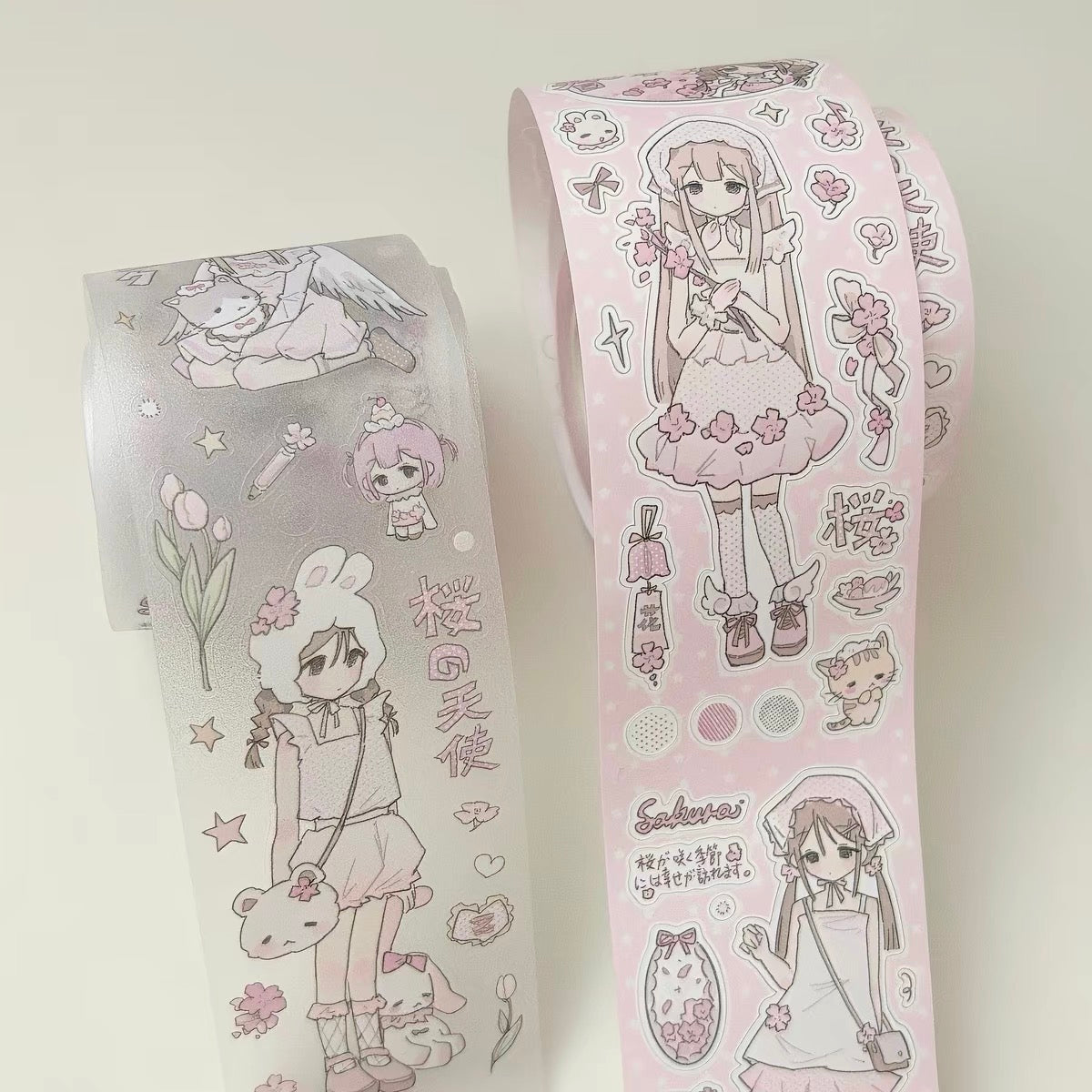 1M Sakura Angel Sticker Roll