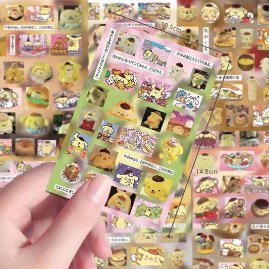 8 Sheets Pompompurin Stickers Style B