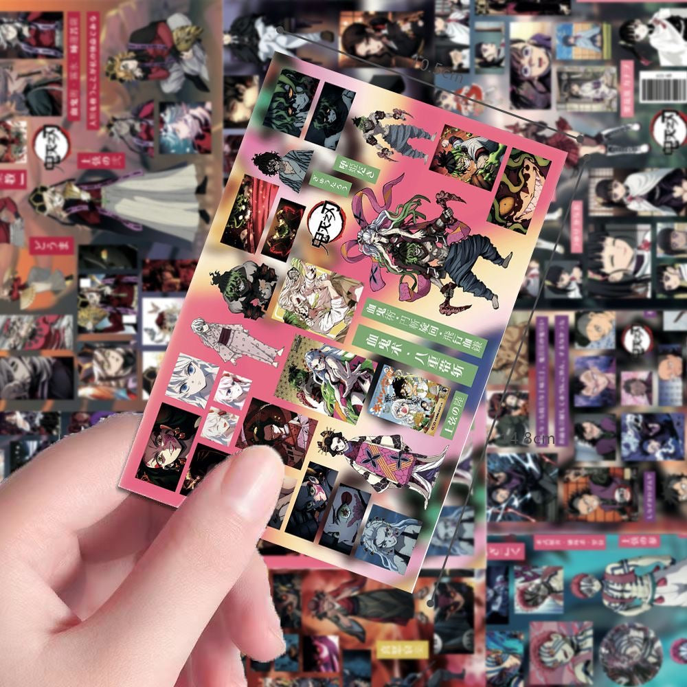8 Sheets Demon Slayer Stickers D