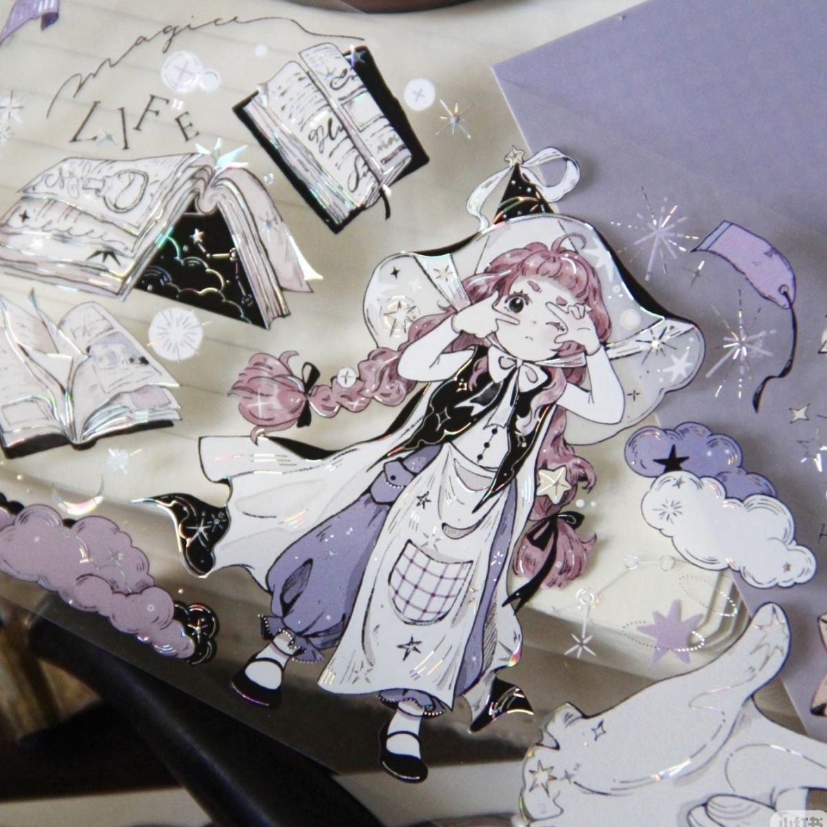 1.28M Little Witch Sticker Roll