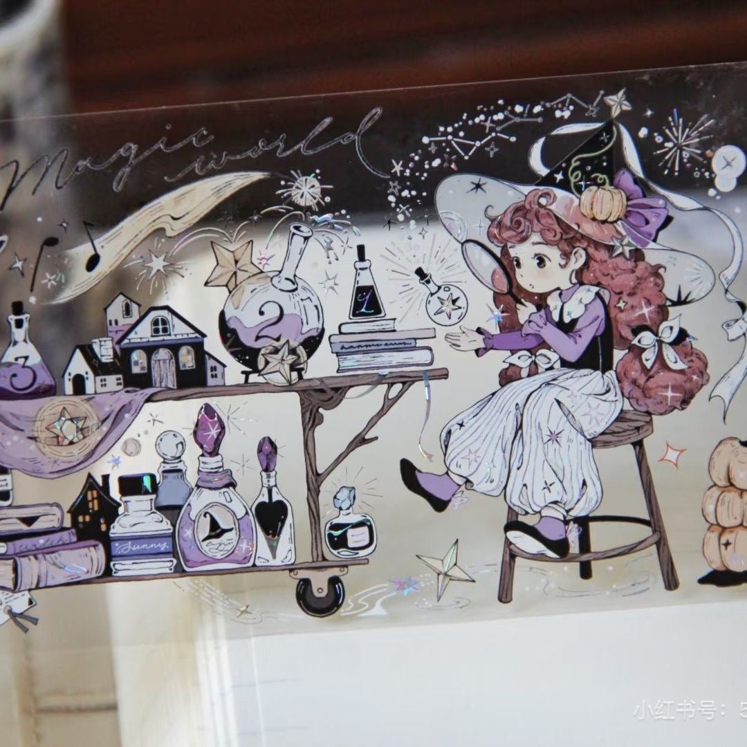 1.28M Little Witch Sticker Roll