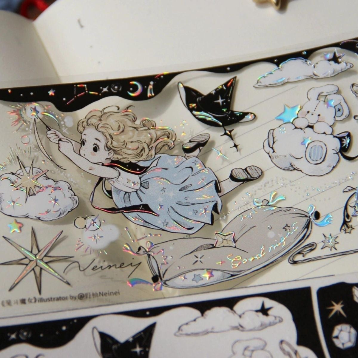 1.28M Little Witch Sticker Roll