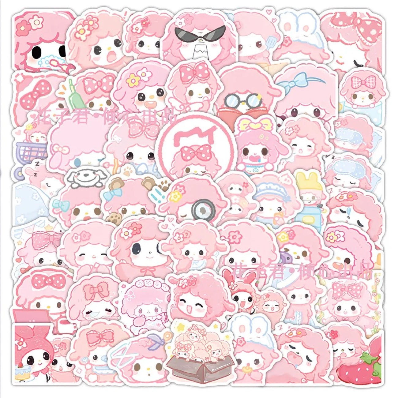 100Pcs Piano Cartoon Creative Stickers
