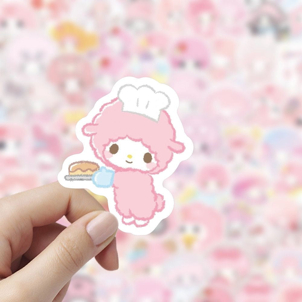 100Pcs Piano Cartoon Creative Stickers