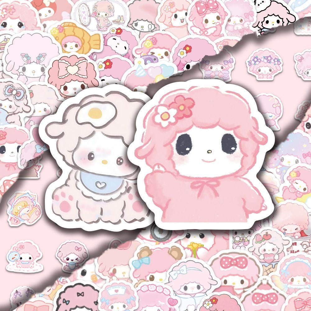 100Pcs Piano Cartoon Creative Stickers