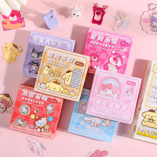 100pcs Sanrio Cartoon DIY Stickers