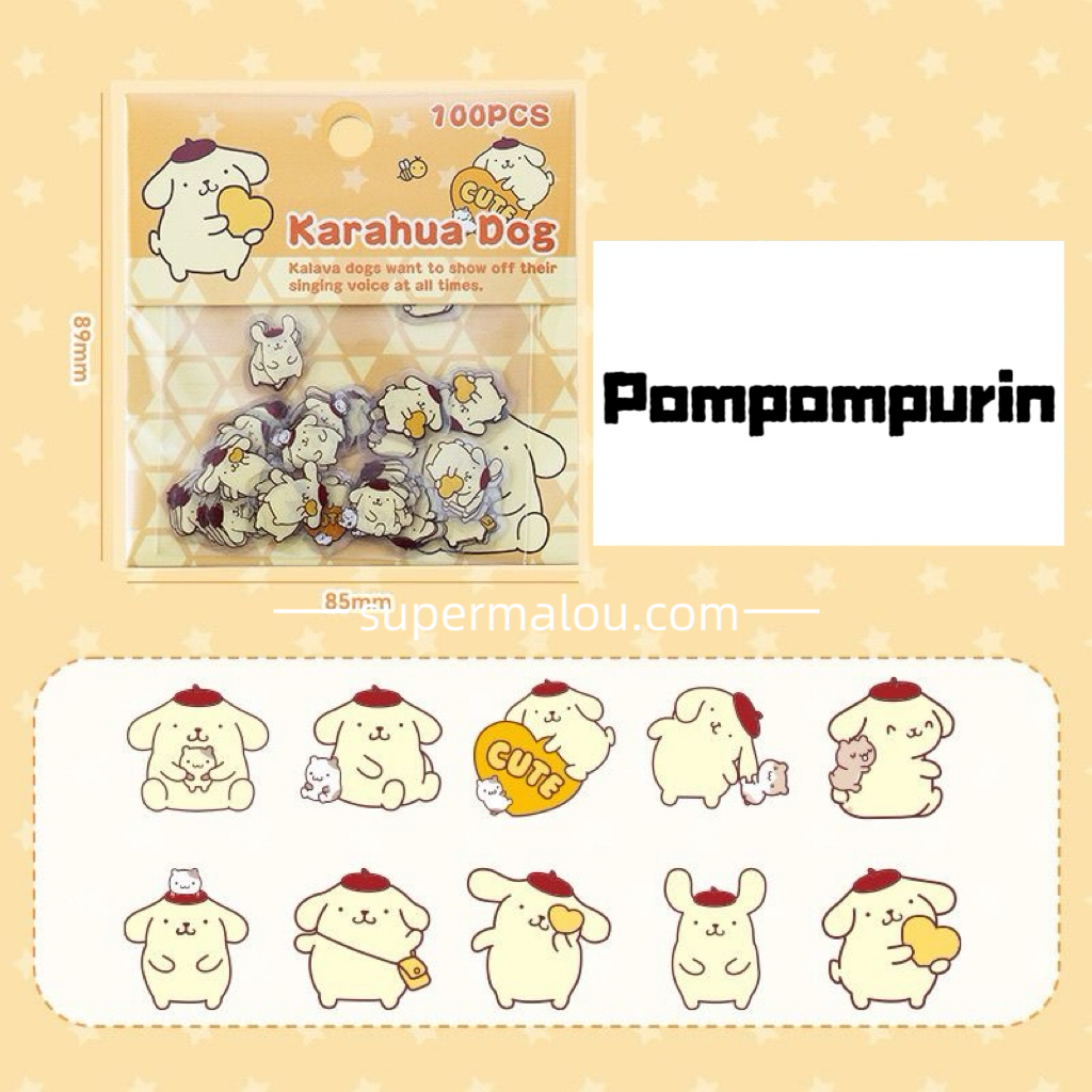 100pcs Sanrio Waterproof Tiny Stickers