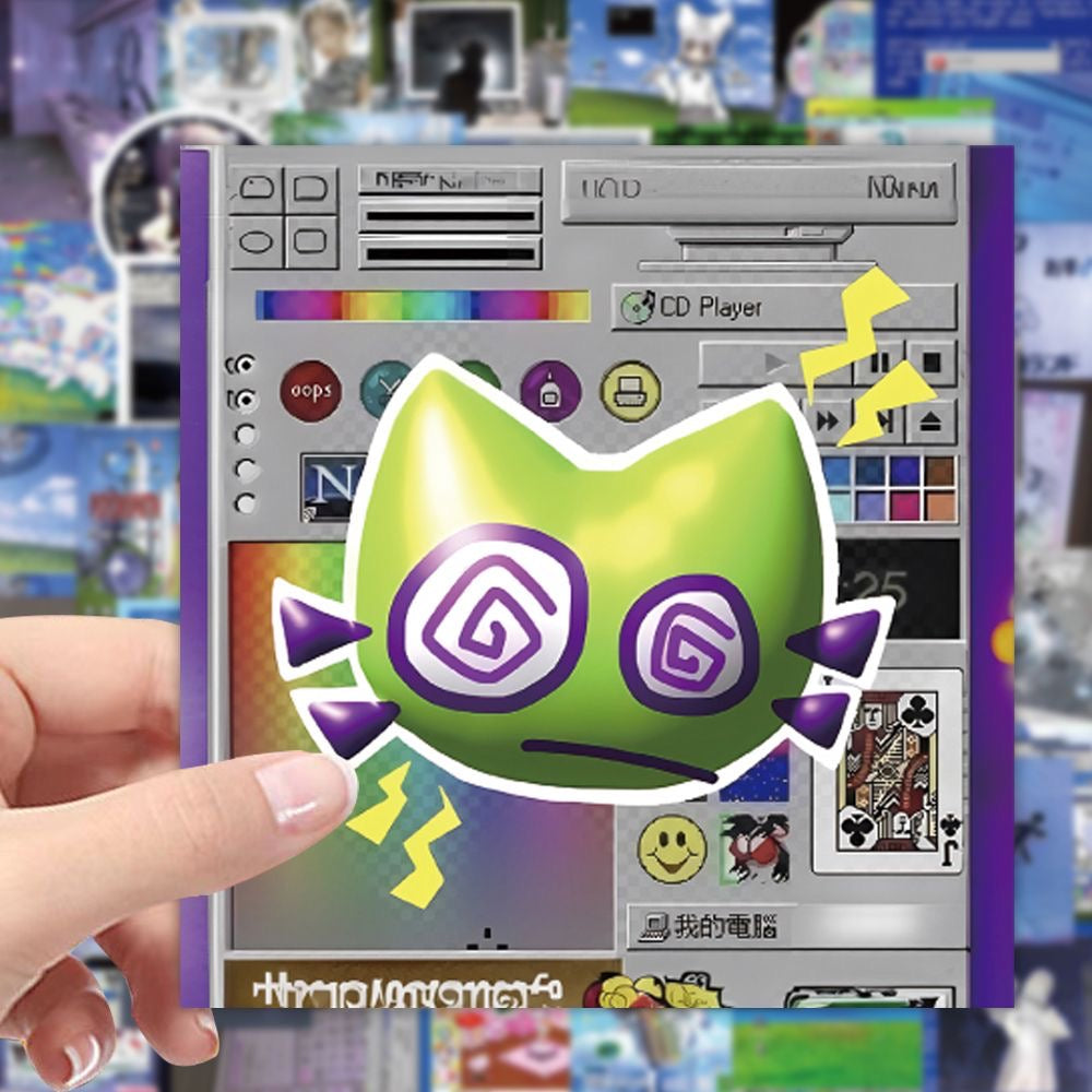 103Pcs Webcore Style Waterproof Stickers