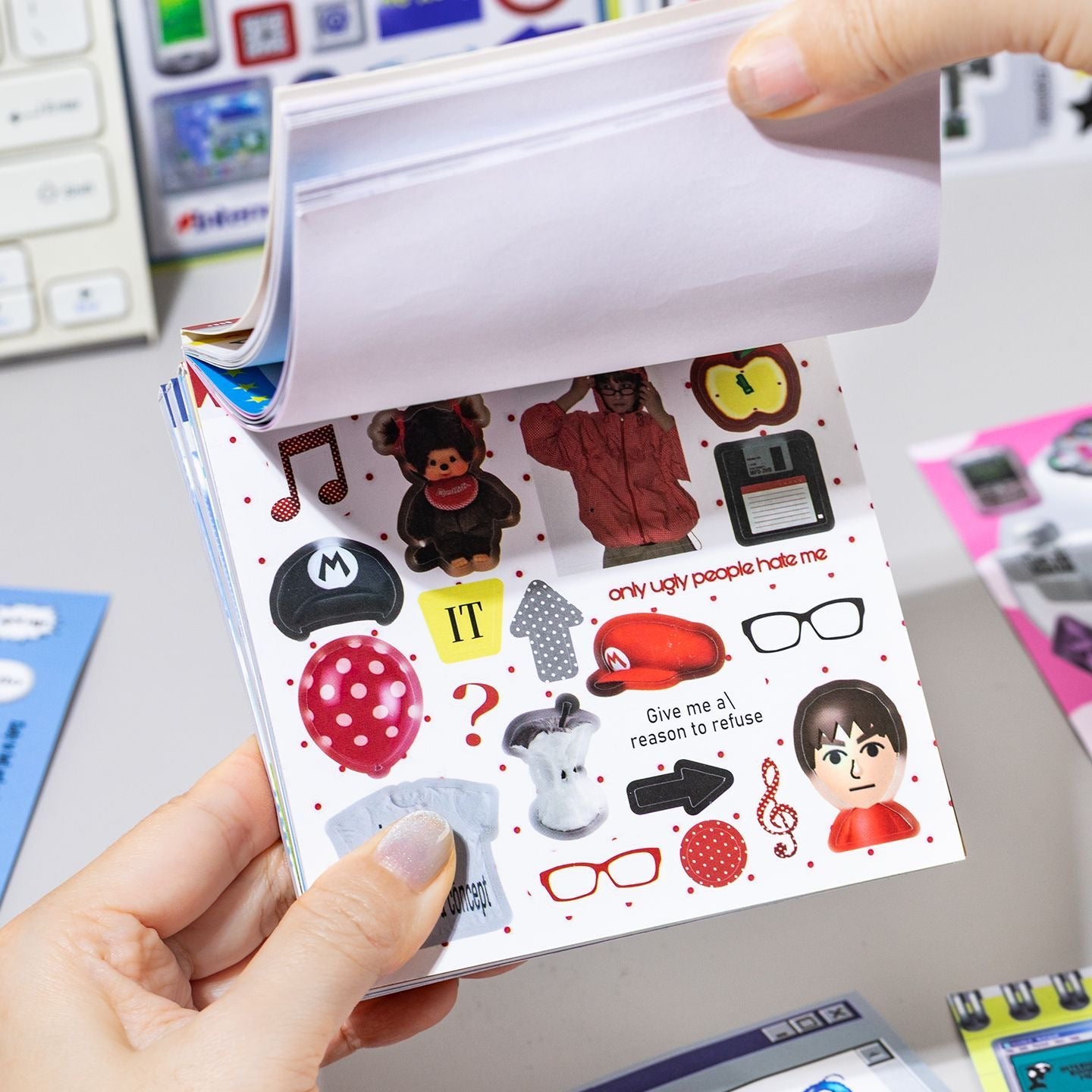 20Pages Colorful Bazaar Sticker Book